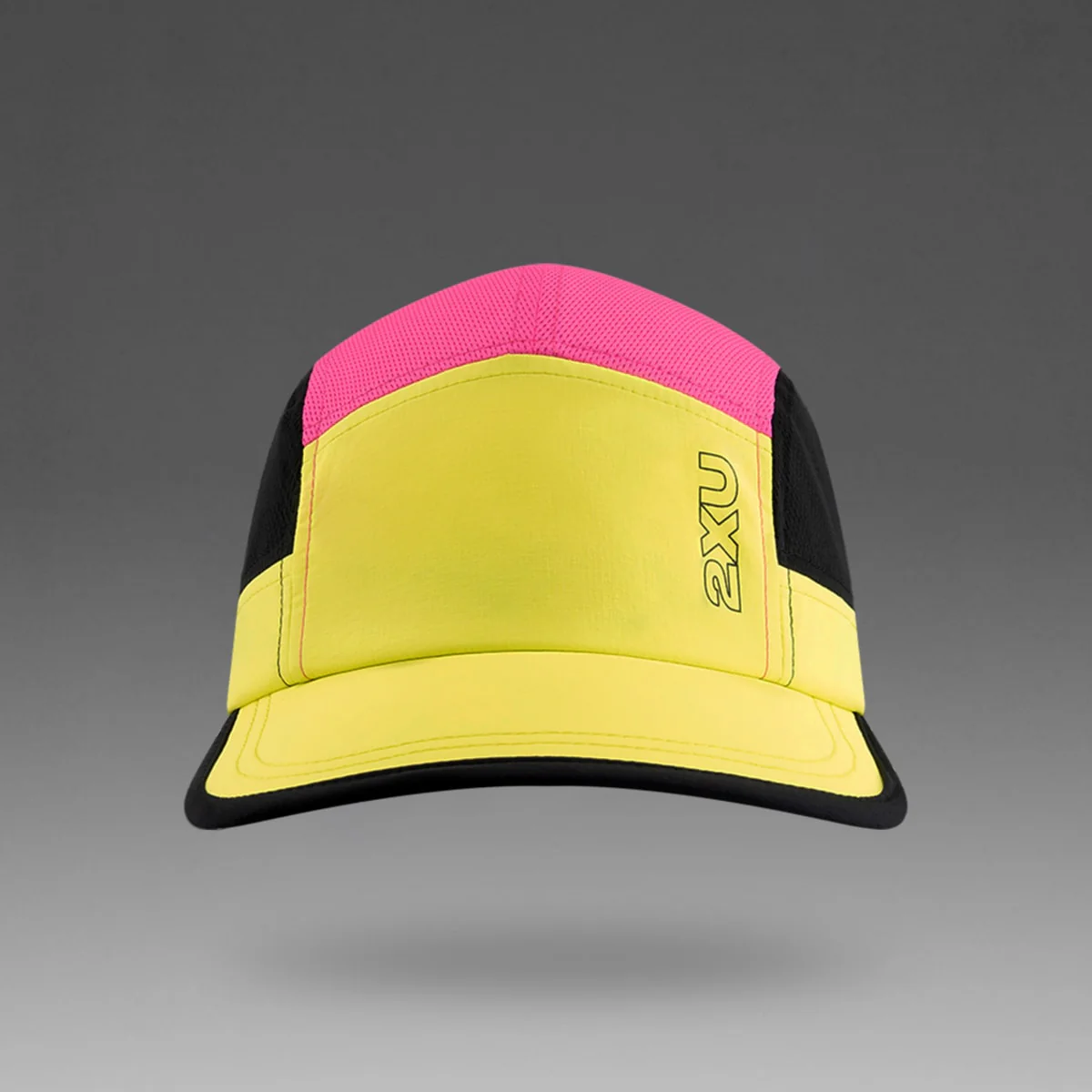 2XU Unisex Light Speed Cap - Volt / Fuchsia - Image 3