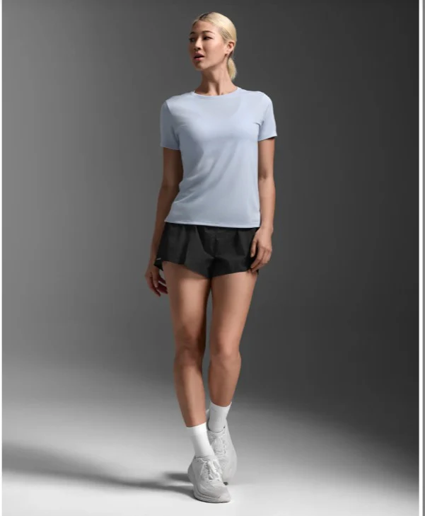 2XU Women Aero Mesh Tee - Halogen / Halogen Reflective - Image 2