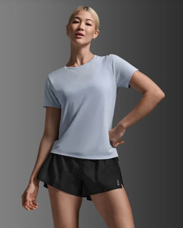2XU Women Aero Mesh Tee - Halogen / Halogen Reflective - Image 6