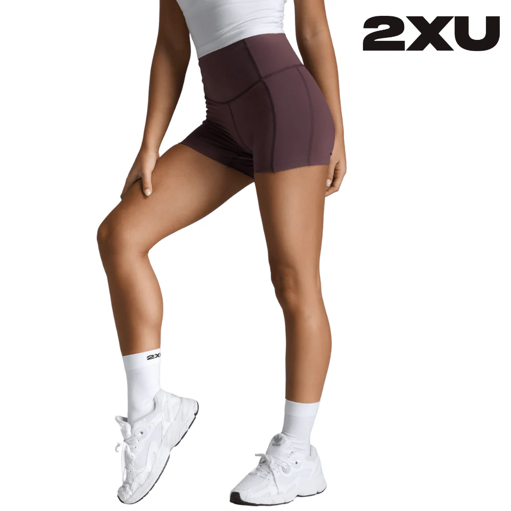2XU Women Form Soft Touch Hi-Rise Compression Shorts - Raisin / Raisin