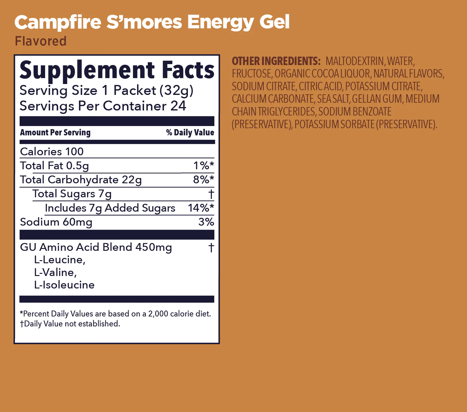(6 Packs) GU Energy Gel - Campfires Smores - Expiry Date: Dec 2026 - Image 2