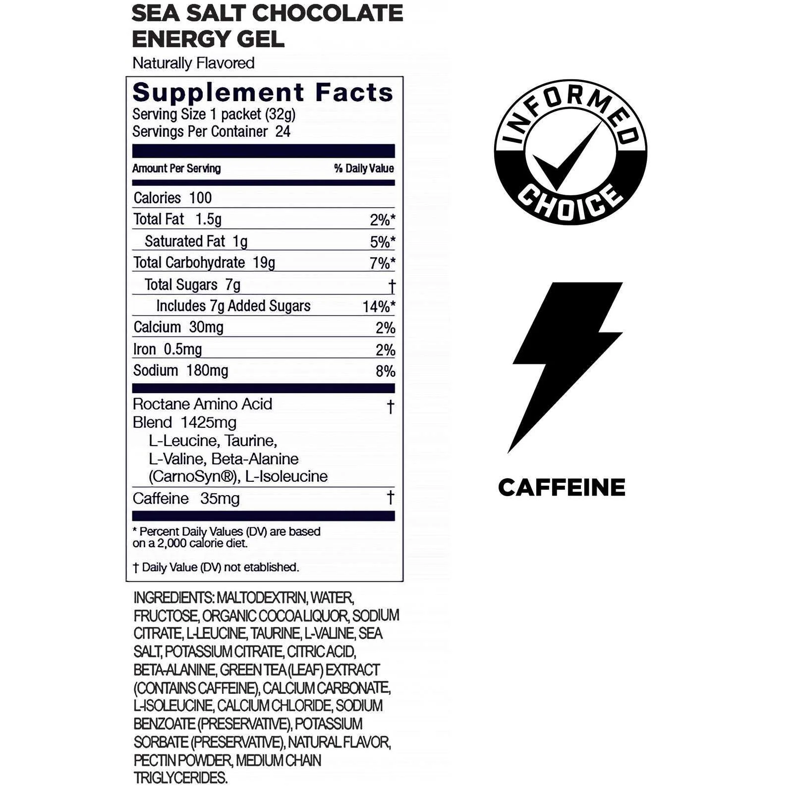 (6 Packs) GU Roctane Gel - Sea Salt Chocolate - Expiry Date: Jul 2026 - Image 2
