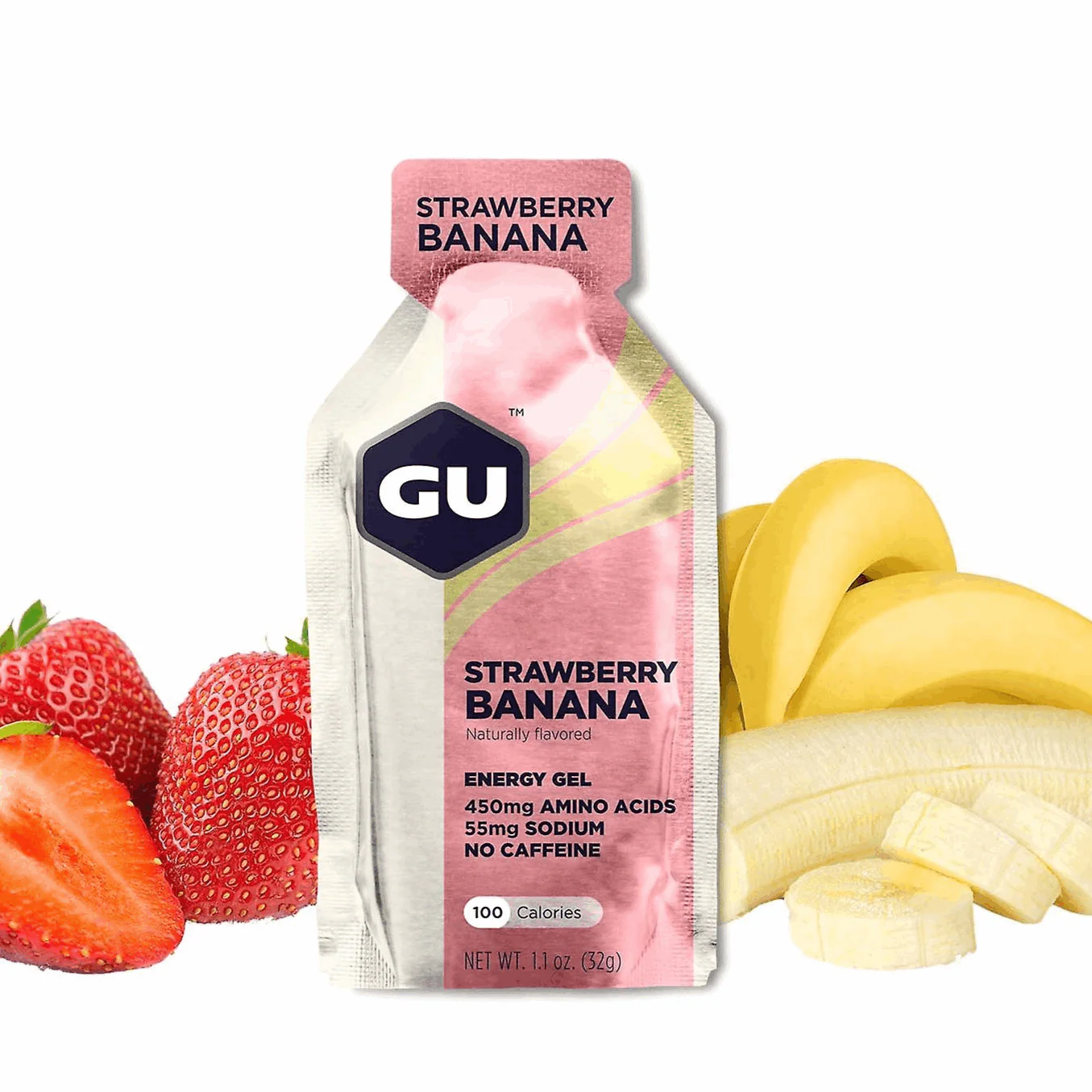 (6 Packs) GU Energy Gel - Strawberry Banana - Expiry Date: Sept / Dec 2026 - Image 3
