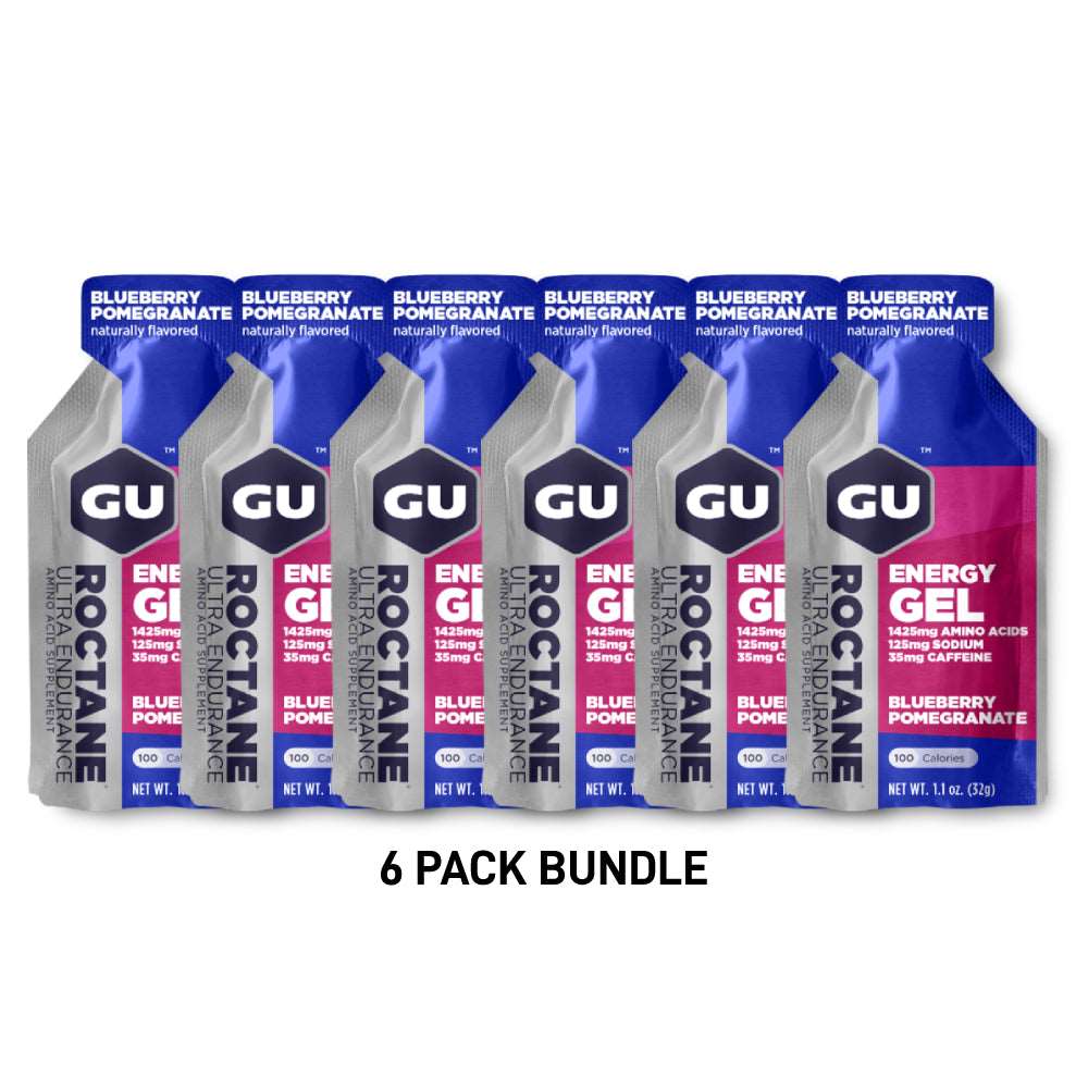 (6 Packs) GU Roctane Gel - Blueberry Pomegranate - Expiry Date: Aug 2026 - Image 4