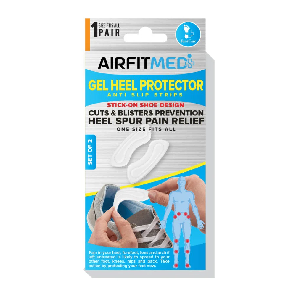 AirFit Medi Gel Heel Protector Strips - Stick On Shoe Design - Image 4