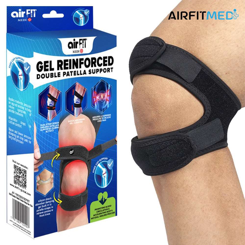 AirFit Medi Gel Reinforced Double Patella Tendon Strap - One Size - Image 4