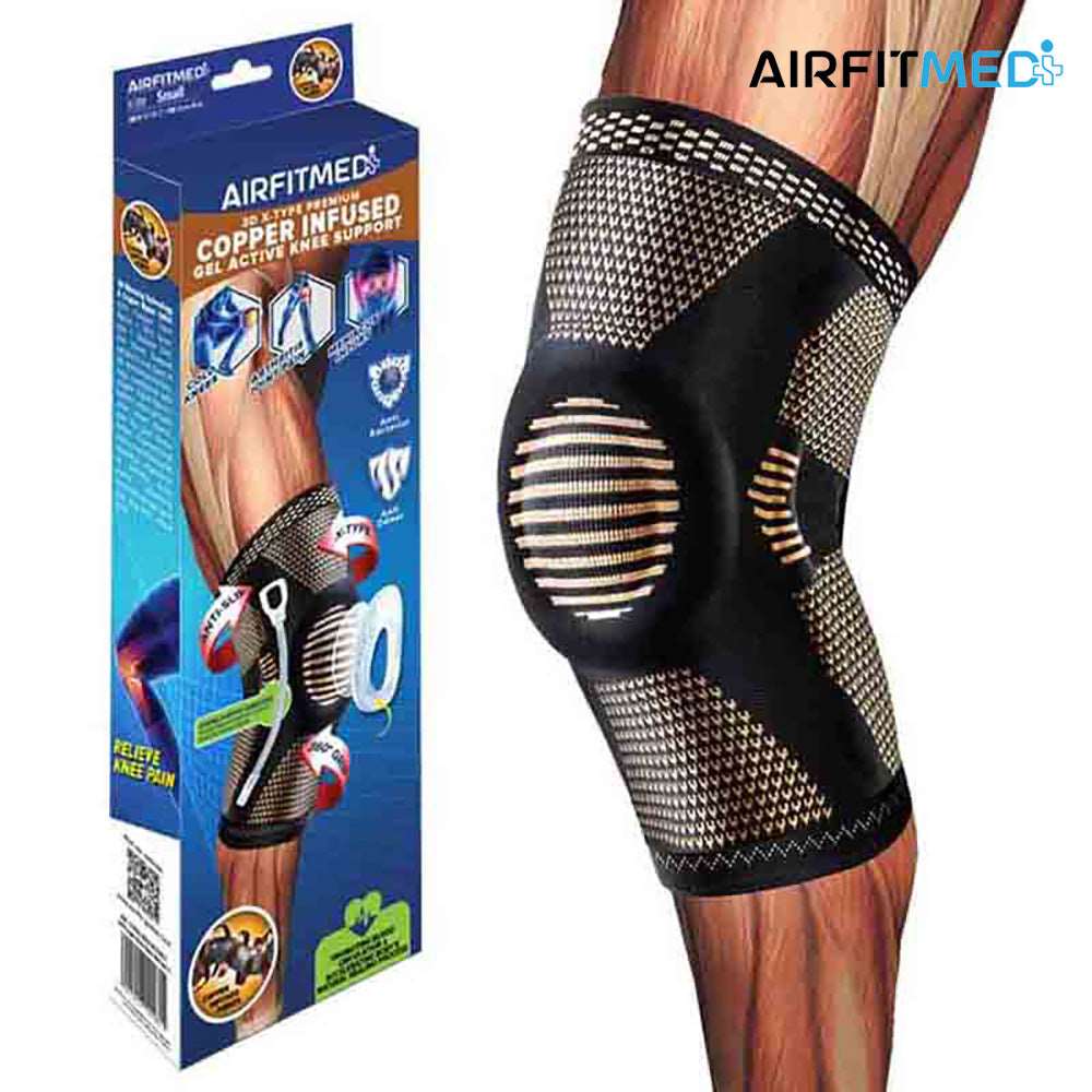 AirFit Medi Knee Gel Active Pressure Support (Copper Infused) - Image 5