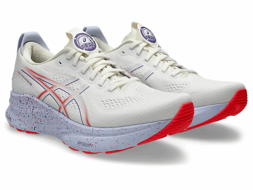 ASICS Men Gel-Kayano 32 Tokyo - Cream / Edo Purple - Image 3