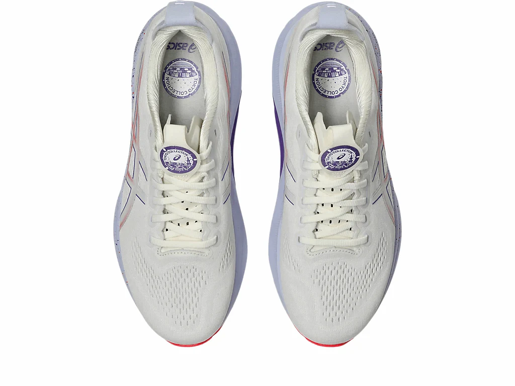 ASICS Men Gel-Kayano 32 Tokyo - Cream / Edo Purple - Image 4