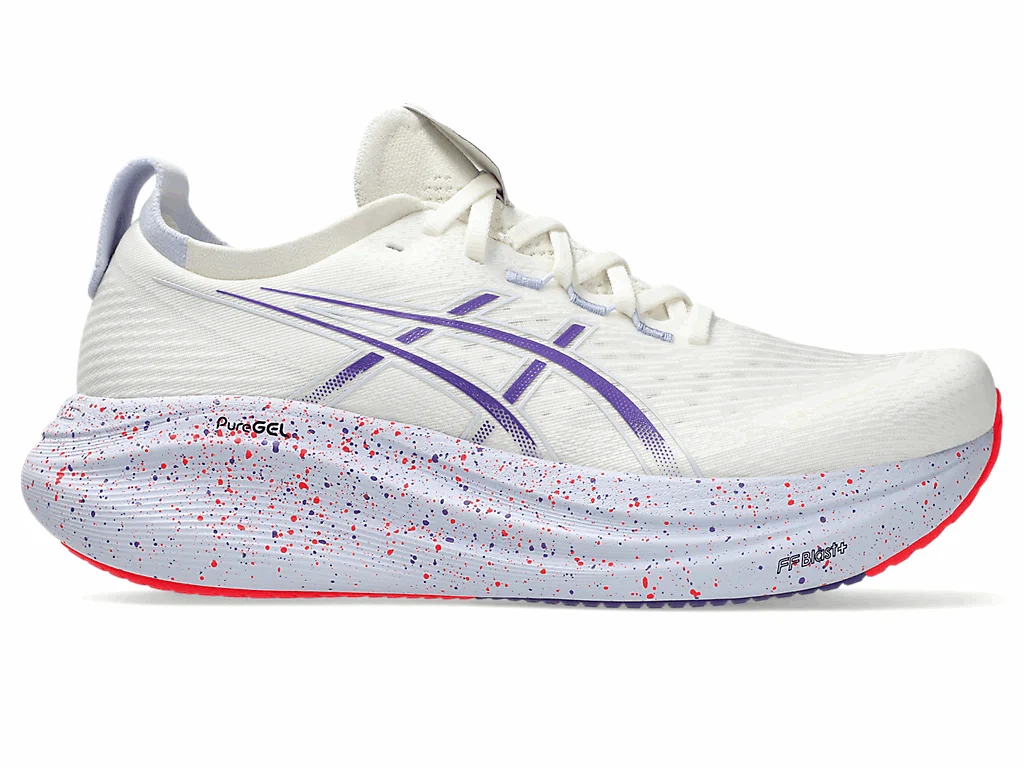 ASICS Men Gel-Nimbus 27 Tokyo - Cream / Edo Purple - Image 7