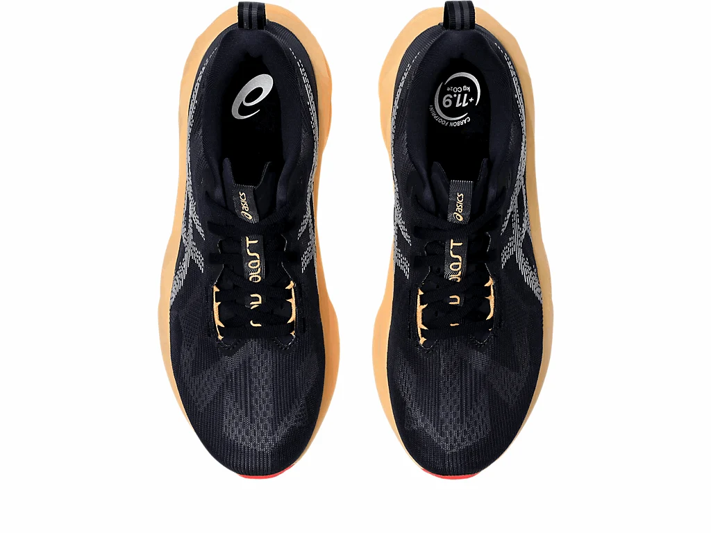 ASICS Men Novablast 5 Wide - Midnight / Orange Glow - Image 3