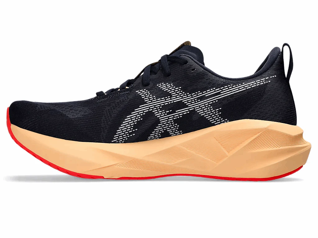 ASICS Men Novablast 5 Wide - Midnight / Orange Glow - Image 6