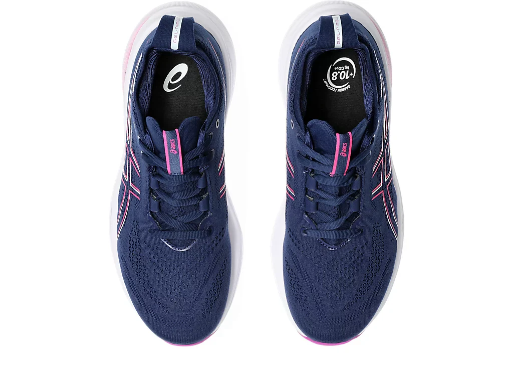 ASICS Women Gel-Nimbus 26 - Blue Expanse / Bold Magenta - Image 3