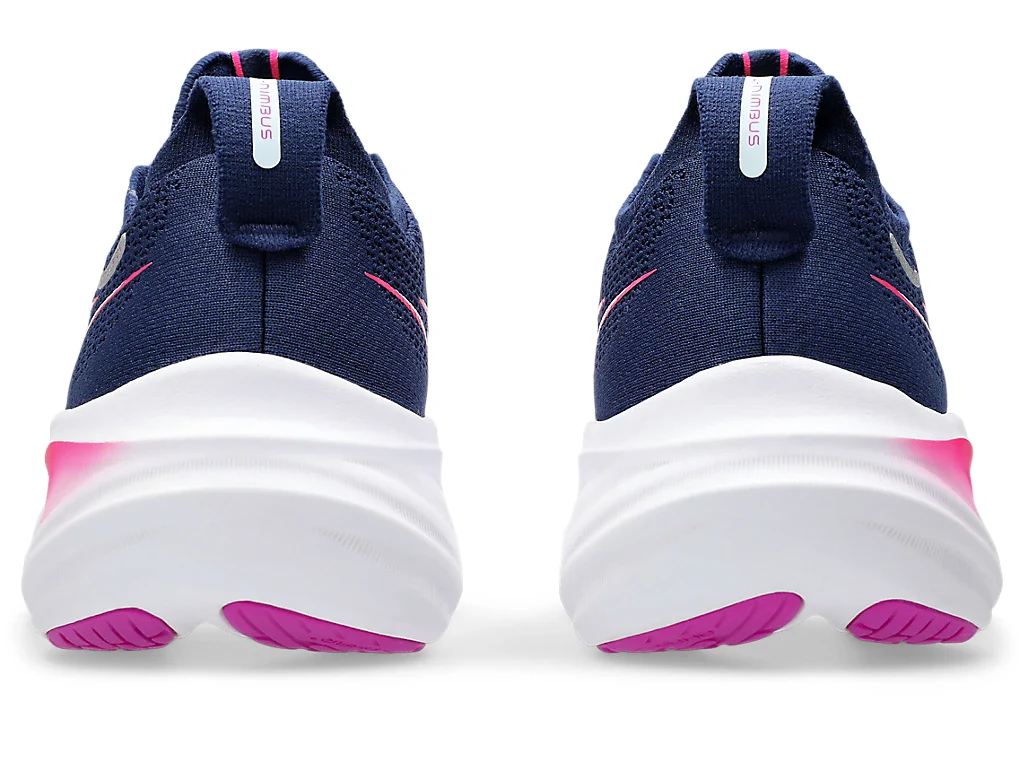 ASICS Women Gel-Nimbus 26 - Blue Expanse / Bold Magenta - Image 4