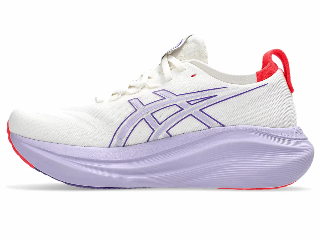 ASICS Women Gel-Nimbus 27 Tokyo - Cream / Edo Purple - Image 6