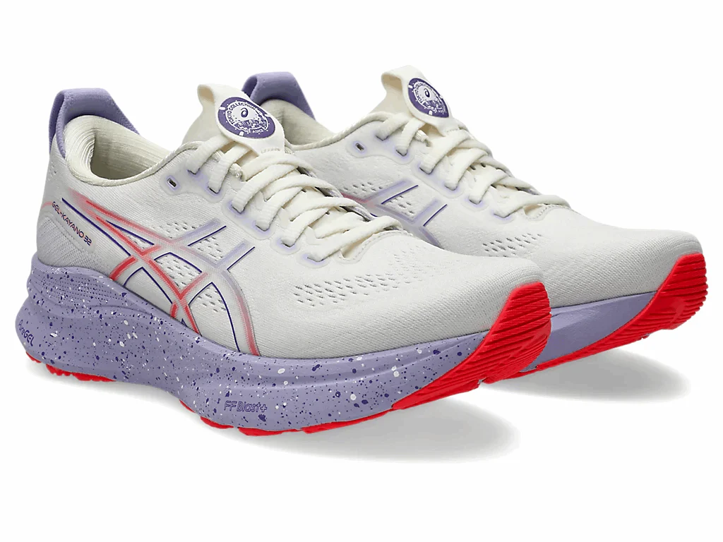 ASICS Women Gel-Kayano 32 Tokyo - Cream / Edo Purple - Image 2