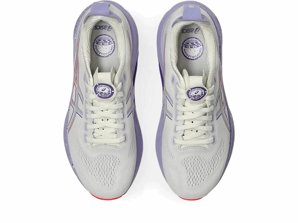 ASICS Women Gel-Kayano 32 Tokyo - Cream / Edo Purple - Image 3