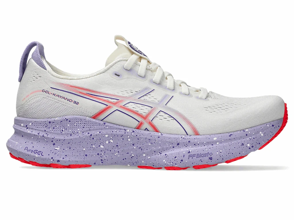 ASICS Women Gel-Kayano 32 Tokyo - Cream / Edo Purple - Image 7