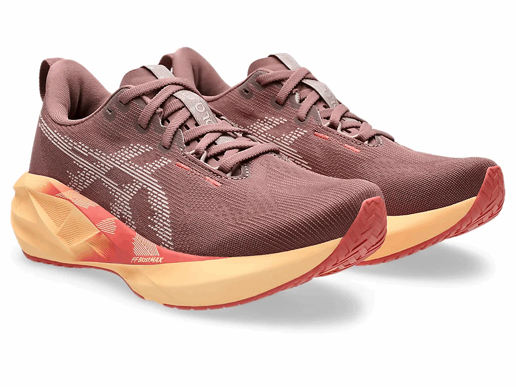 ASICS Women Novablast 5 - Rubber Red / Fawn - Image 2