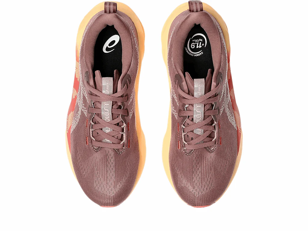 ASICS Women Novablast 5 - Rubber Red / Fawn - Image 3