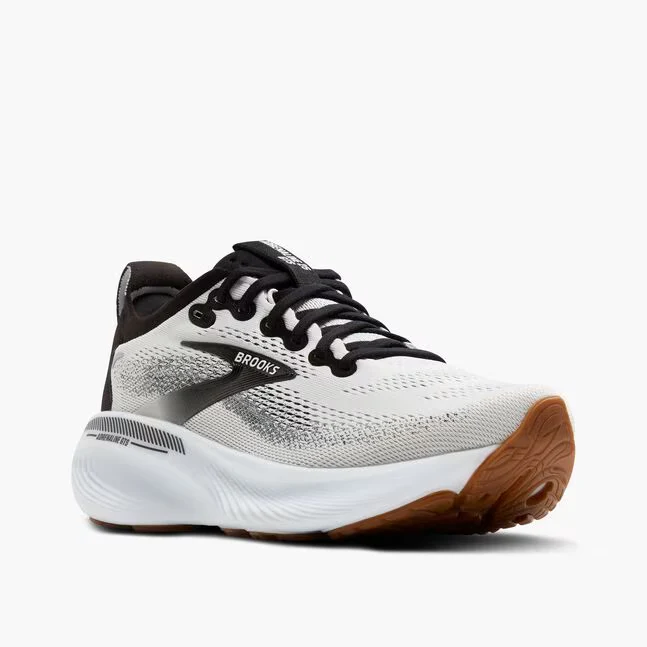 Brooks Men Adrenaline GTS 25 Wide - White / Black / White - Image 3