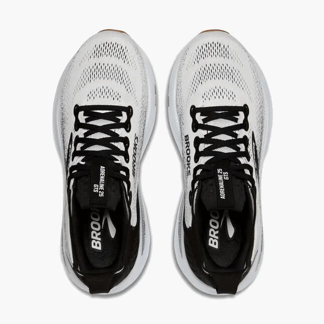 Brooks Men Adrenaline GTS 25 Wide - White / Black / White - Image 4