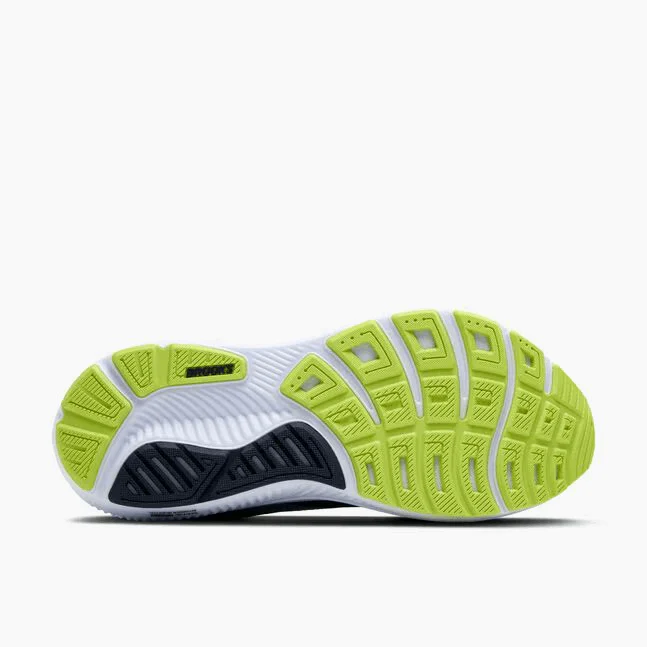 Brooks Men Ghost 17 Wide - Peacoat / Lime / Blue - Image 6