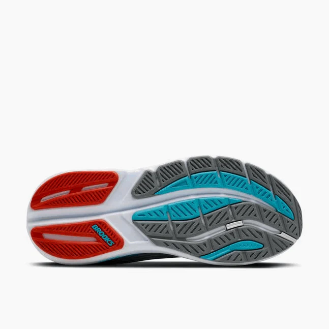 Brooks Men Ghost Max 3 - Primer Grey / Antarctica / Red - Image 6