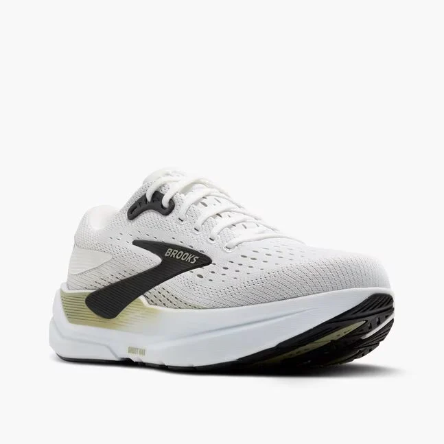 Brooks Men Ghost Max 3 Wide - Bright White / Tea / Black - Image 3