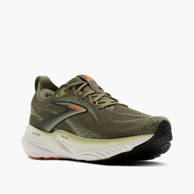 Brooks Men Glycerin 22 - Dusty Olive / Tea / Orange - Image 3