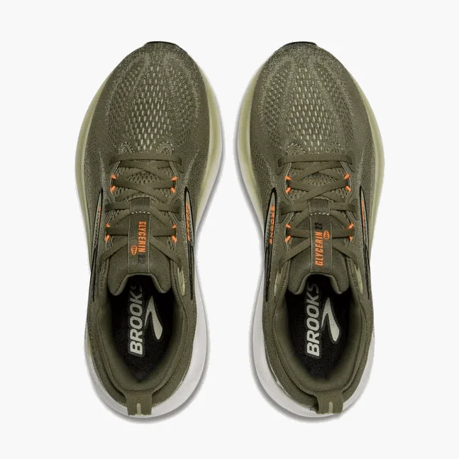 Brooks Men Glycerin 22 - Dusty Olive / Tea / Orange - Image 4