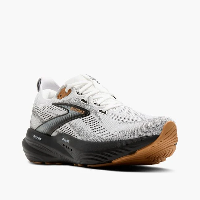 Brooks Men Glycerin 22 Wide - White / Grey / Black - Image 3