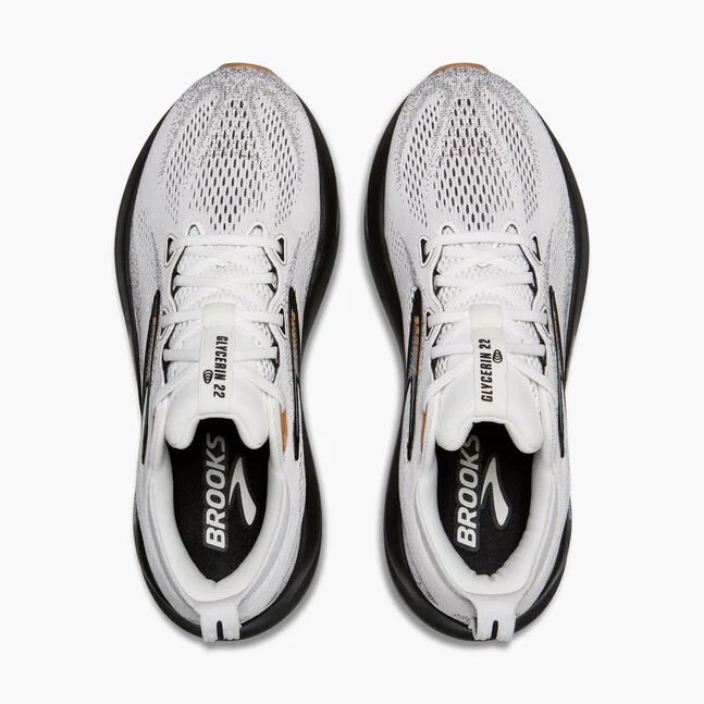 Brooks Men Glycerin 22 Wide - White / Grey / Black - Image 4
