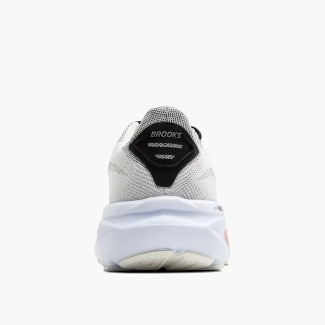 Brooks Women Ghost 17 Wide - White / Black / Rose Gold - Image 6