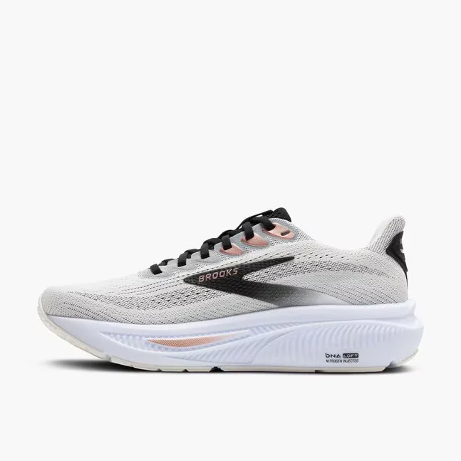 Brooks Women Ghost 17 Wide - White / Black / Rose Gold - Image 7