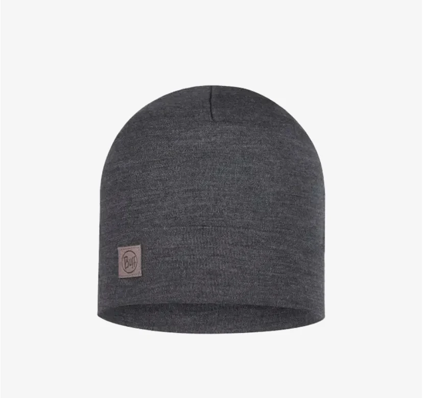 BUFF® Merino Heavyweight Beanie - Solid Grey - Image 3