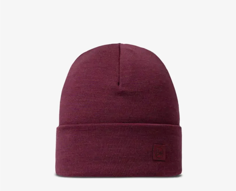 BUFF® Merino Heavyweight Beanie - Solid Tibetan Red - Image 3
