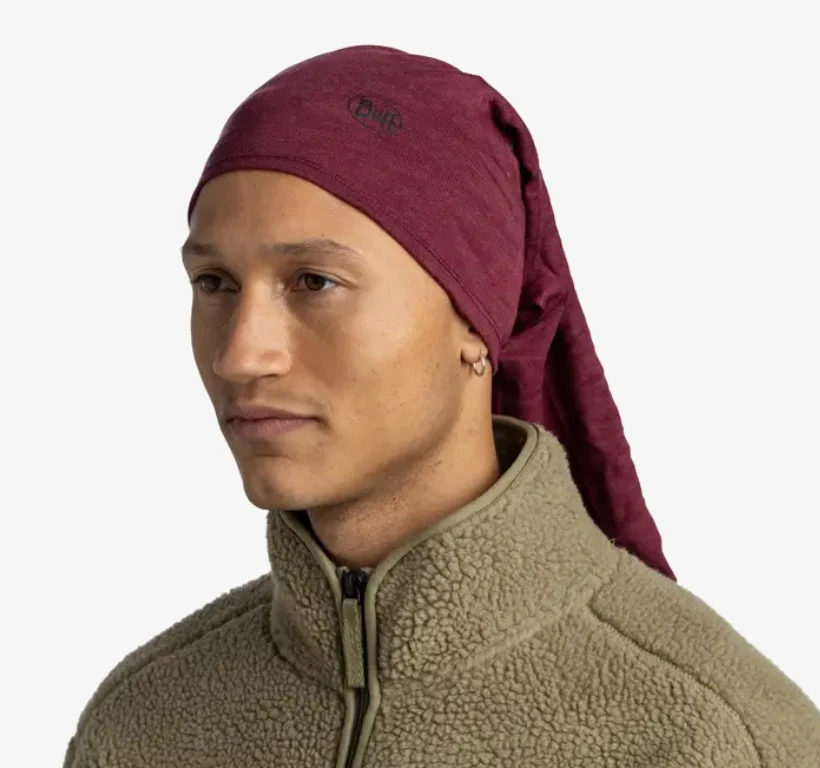 BUFF® Merino Midweight Neckwear - Melange Tibetan Red - Image 5