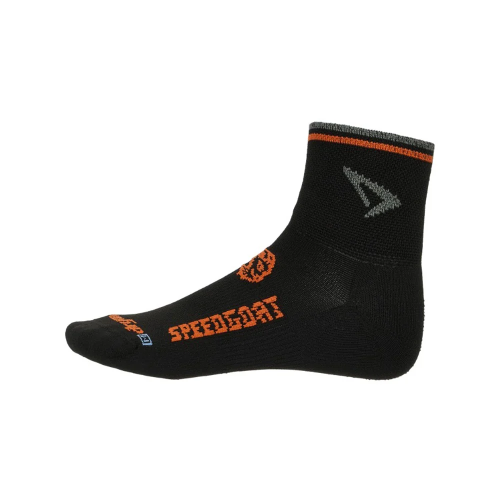 Drymax Lite Trail Running 1/4 Crew - Black / Orange - Image 3