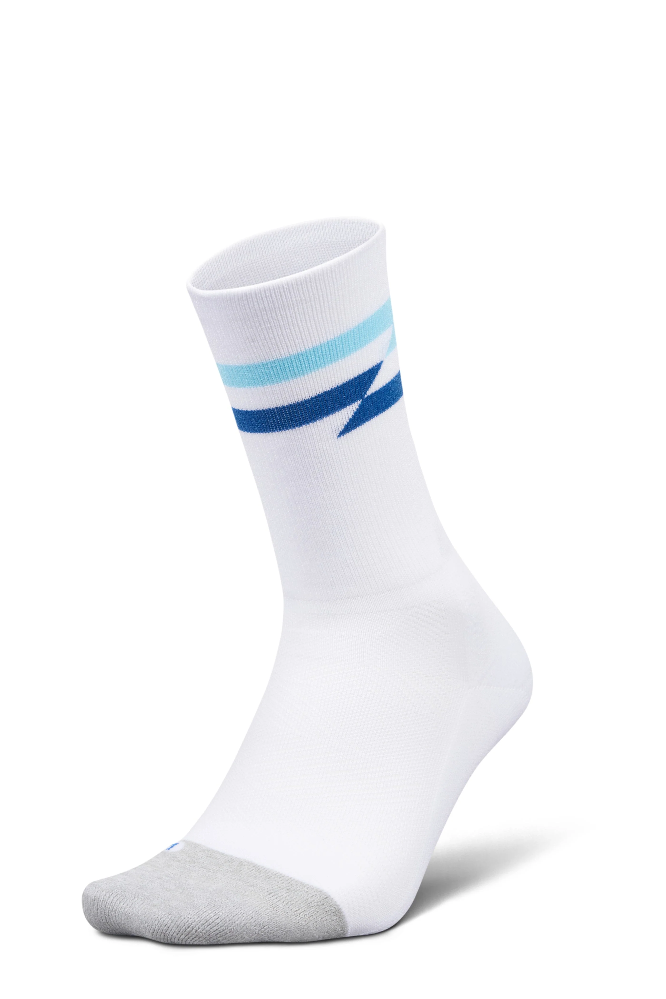 Feetures Active Elite Light Cushion Mini Crew - White Track - Image 4