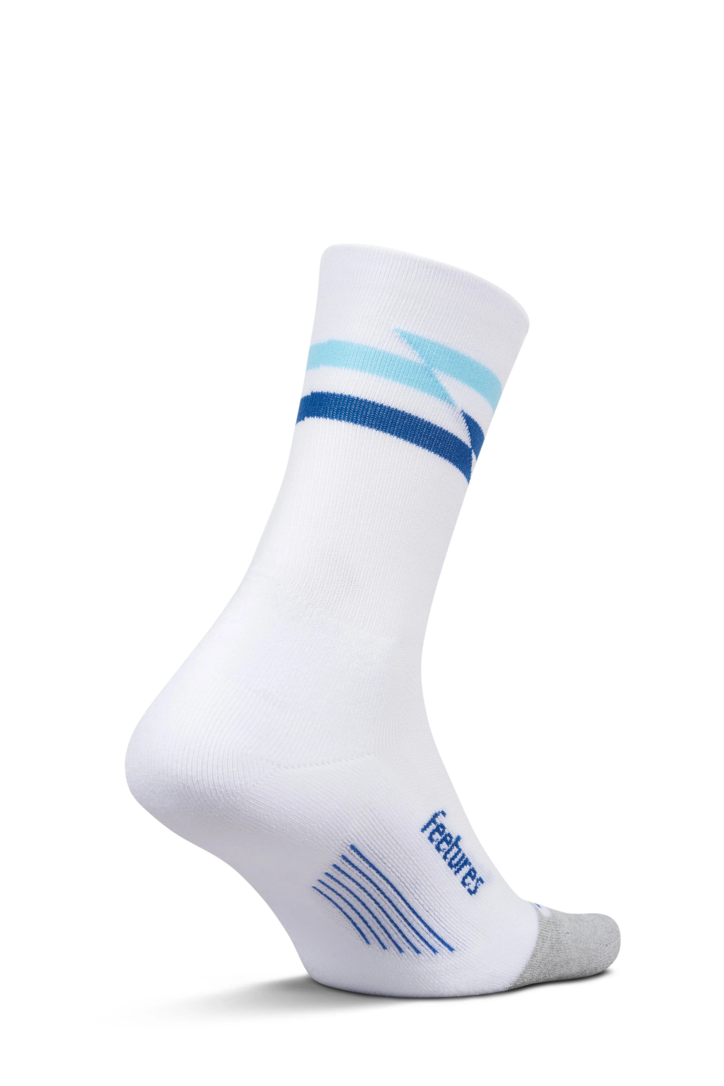 Feetures Active Elite Light Cushion Mini Crew - White Track - Image 6