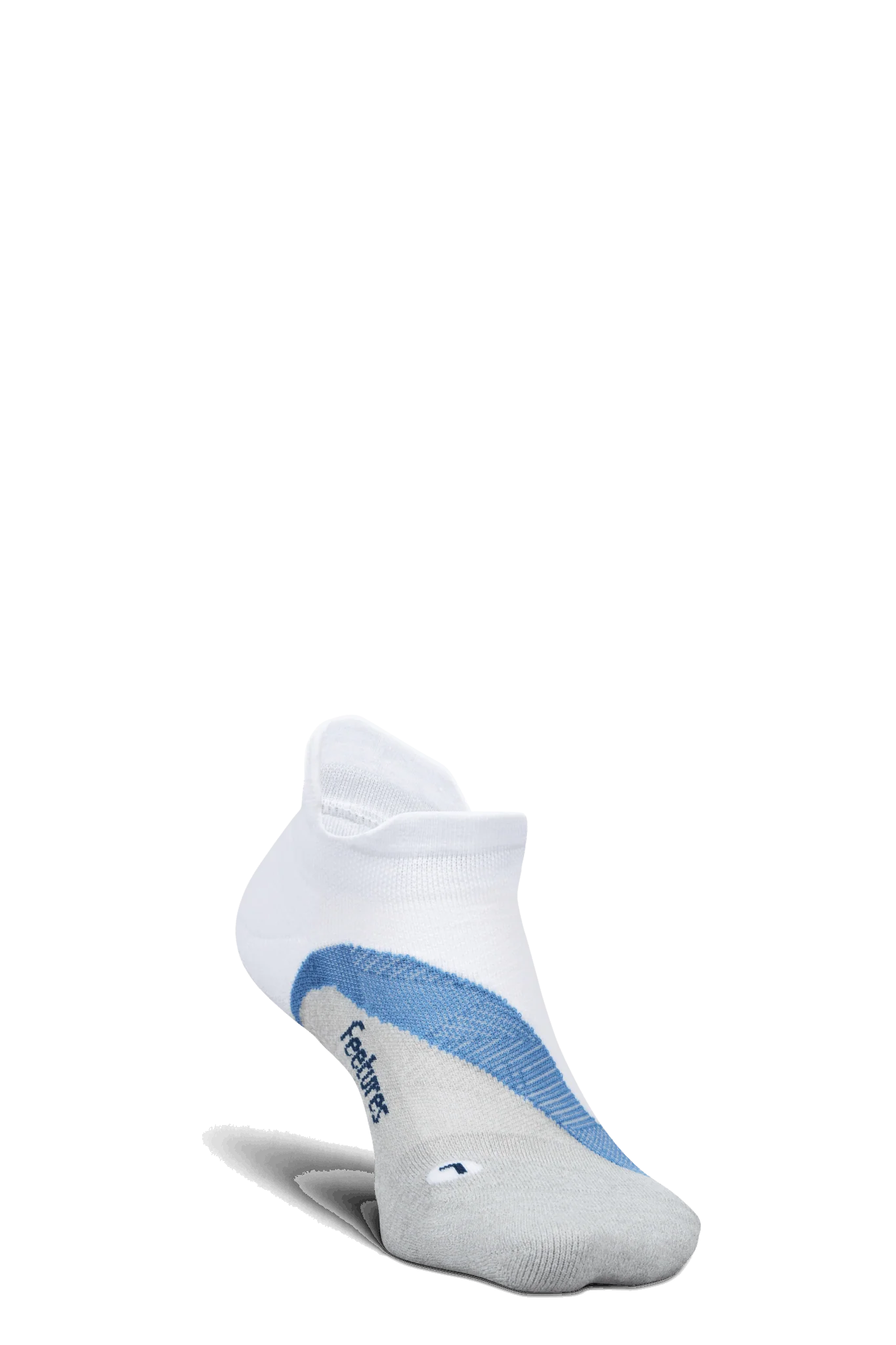 Feetures Active Elite Light Cushion No Show Tab - White Tide - Image 4