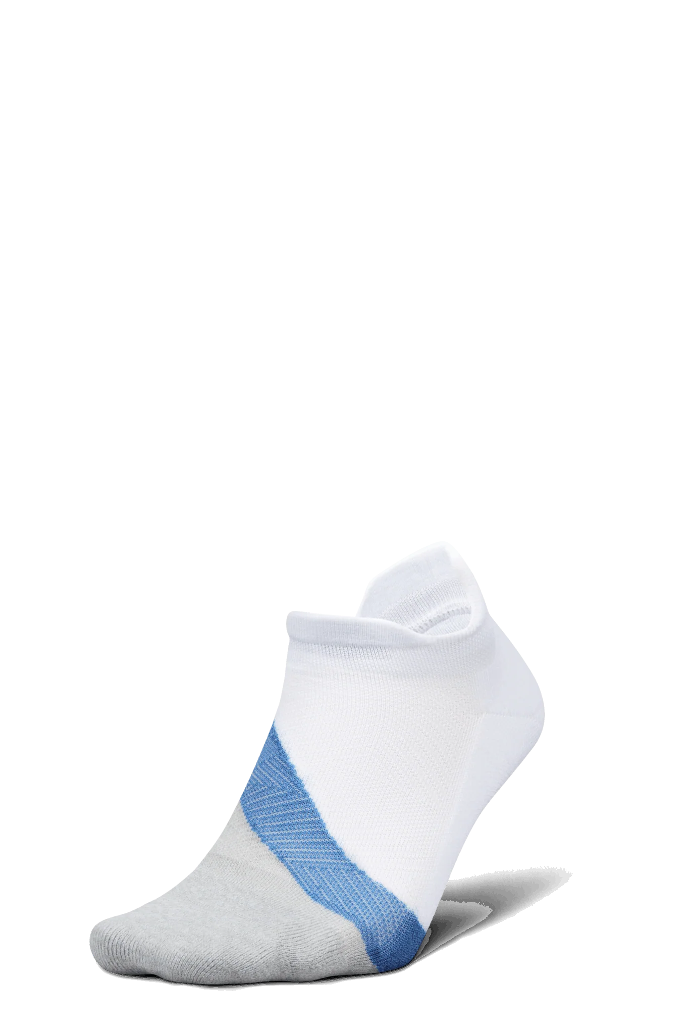 Feetures Active Elite Light Cushion No Show Tab - White Tide - Image 6
