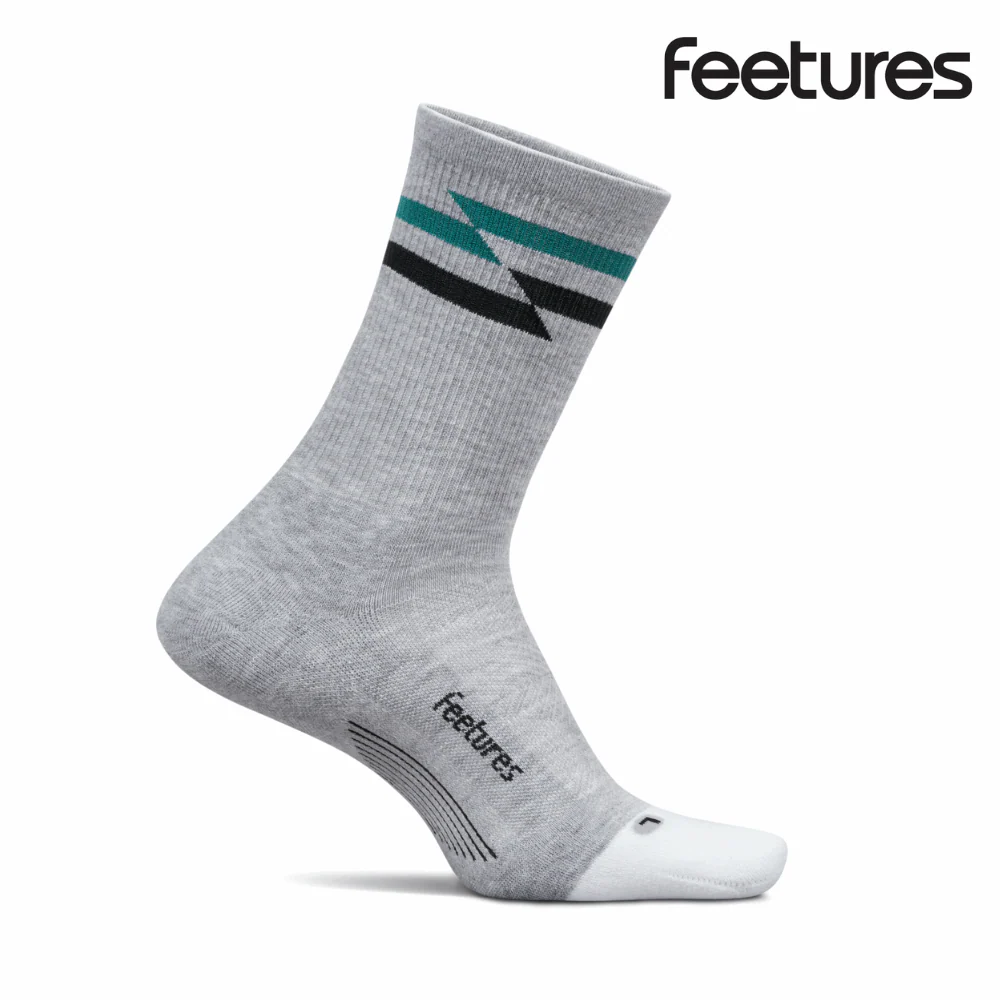 Feetures Active Elite Max Cushion Mini Crew - Gray Track