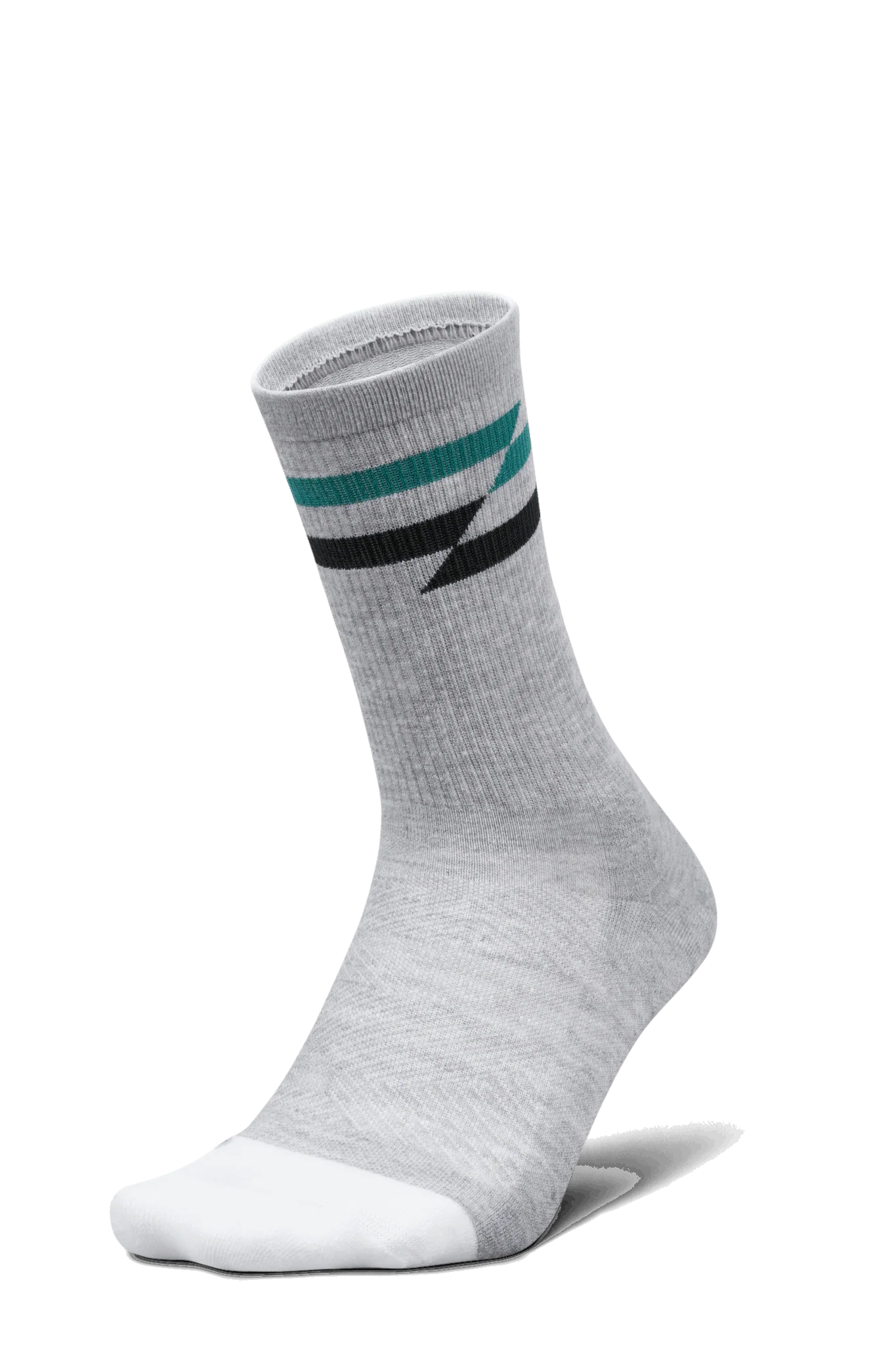 Feetures Active Elite Max Cushion Mini Crew - Gray Track - Image 3