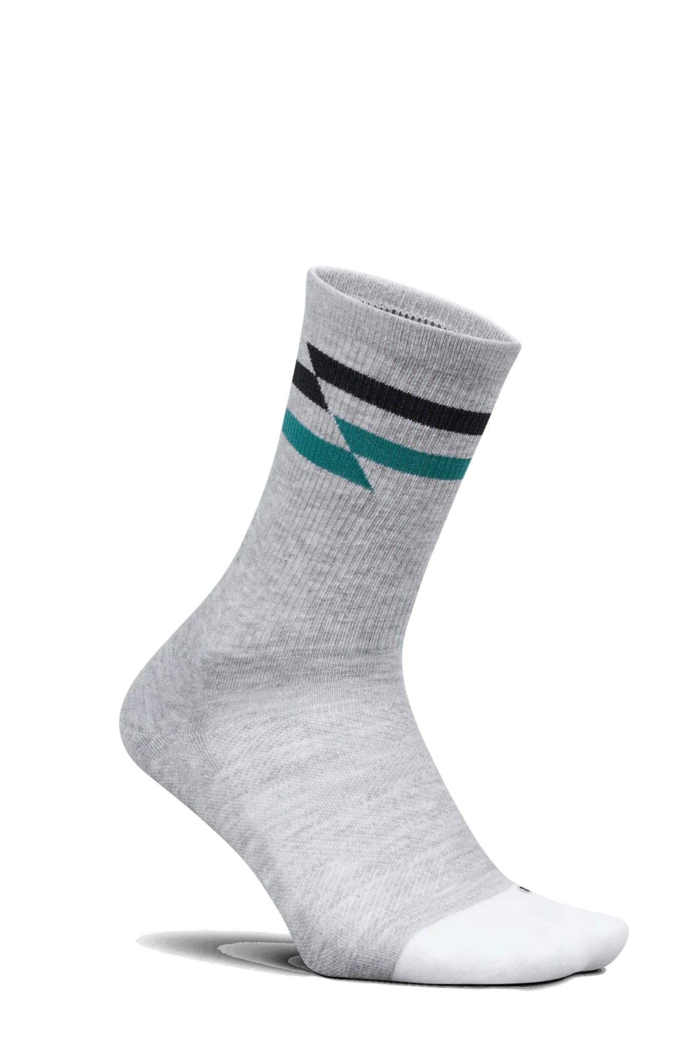 Feetures Active Elite Max Cushion Mini Crew - Gray Track - Image 4