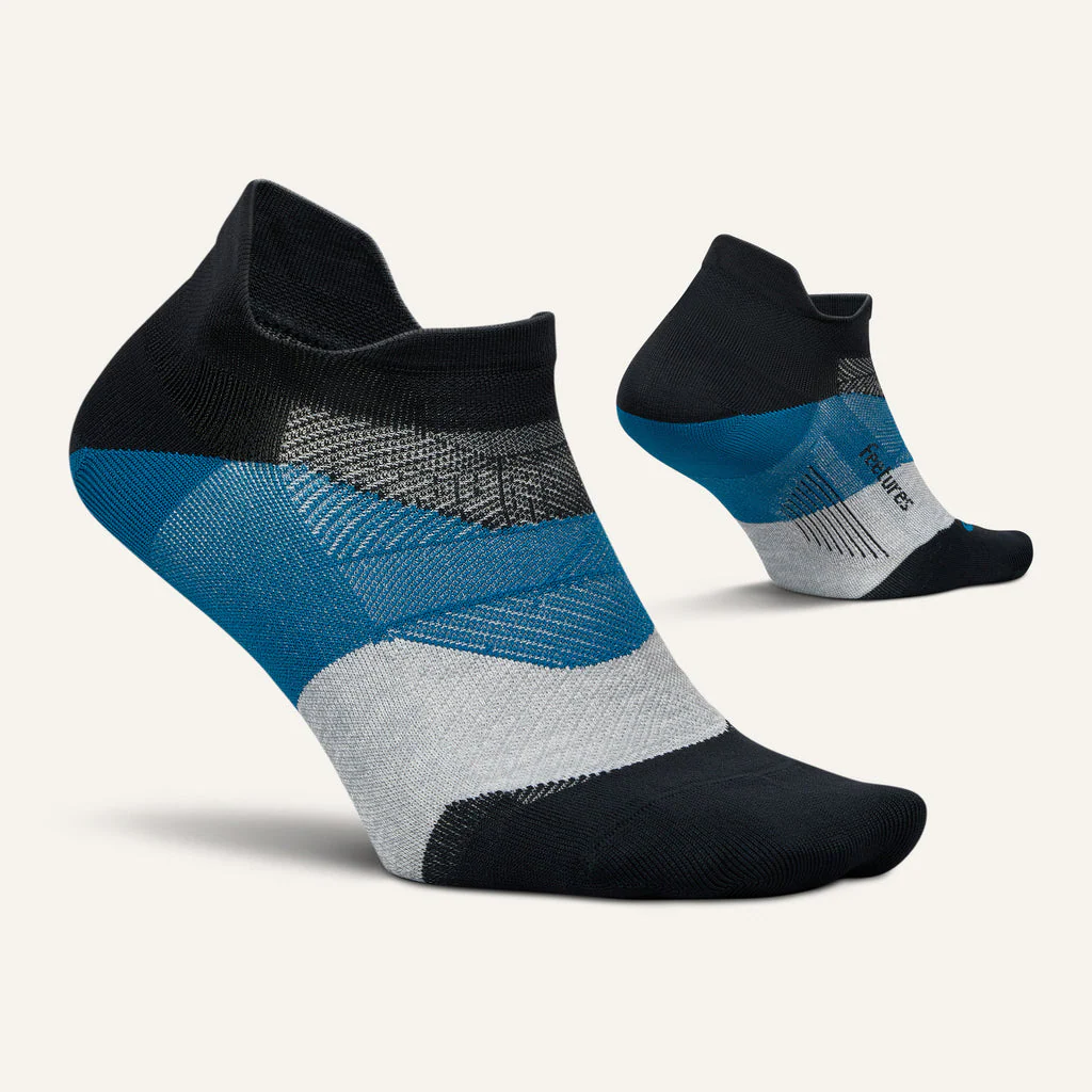 Feetures Active Elite Ultra Light Cushion No Show Tab - Black Sea - Image 4