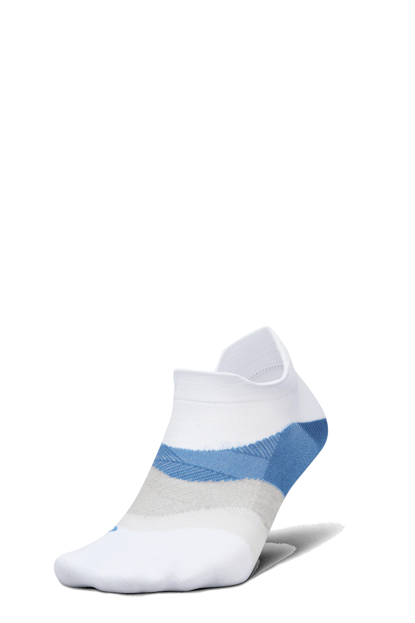 Feetures Active Elite Ultra Light Cushion No Show Tab - White Tide - Image 3