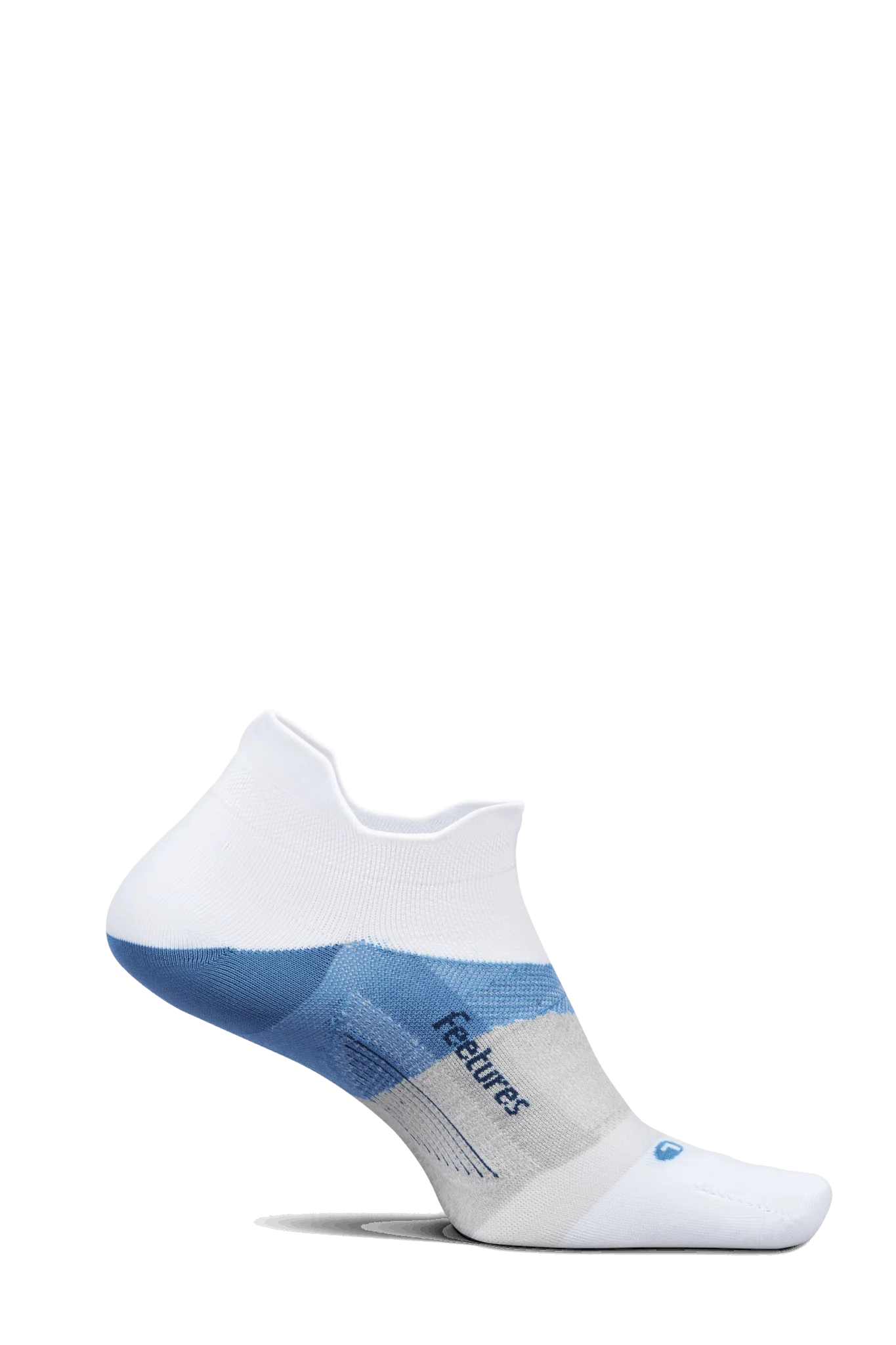 Feetures Active Elite Ultra Light Cushion No Show Tab - White Tide - Image 4