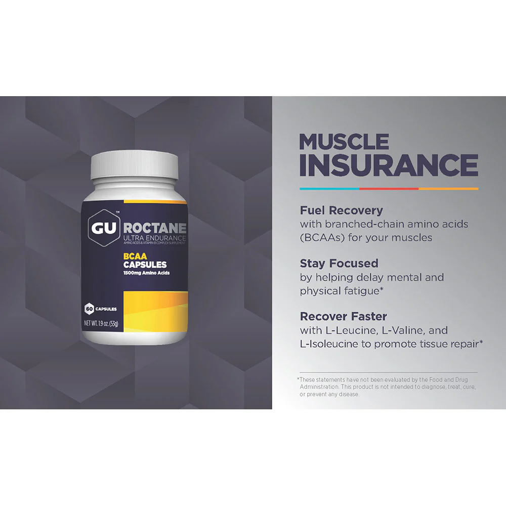 GU Roctane BCAA 60 Capsules - Expiry Date: October 2025 - Image 4